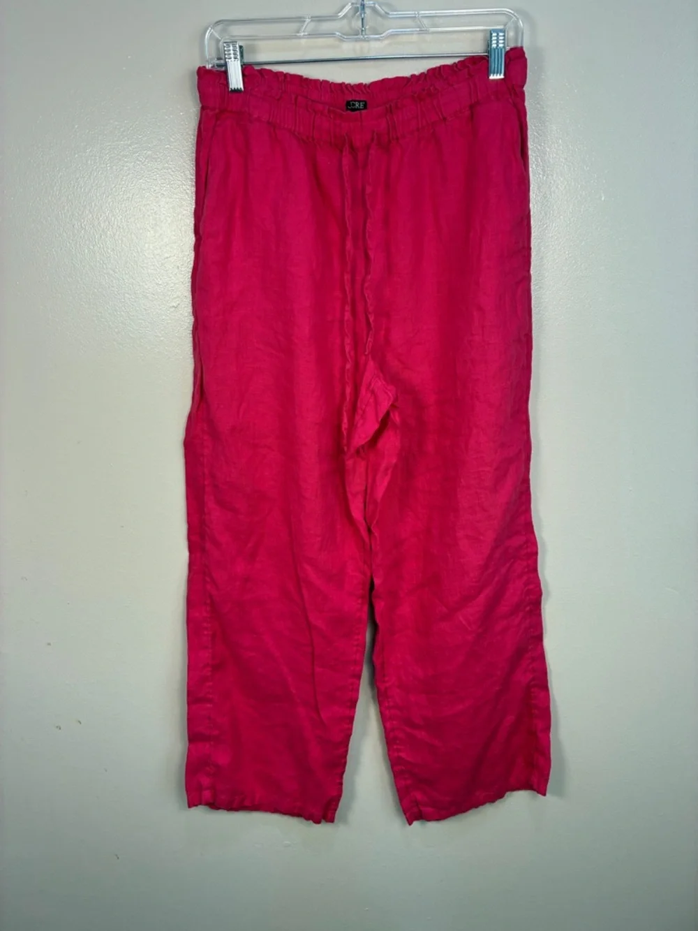 J.Crew 100% Linen Wide Leg Pull On Pants - Picture 10 of 11